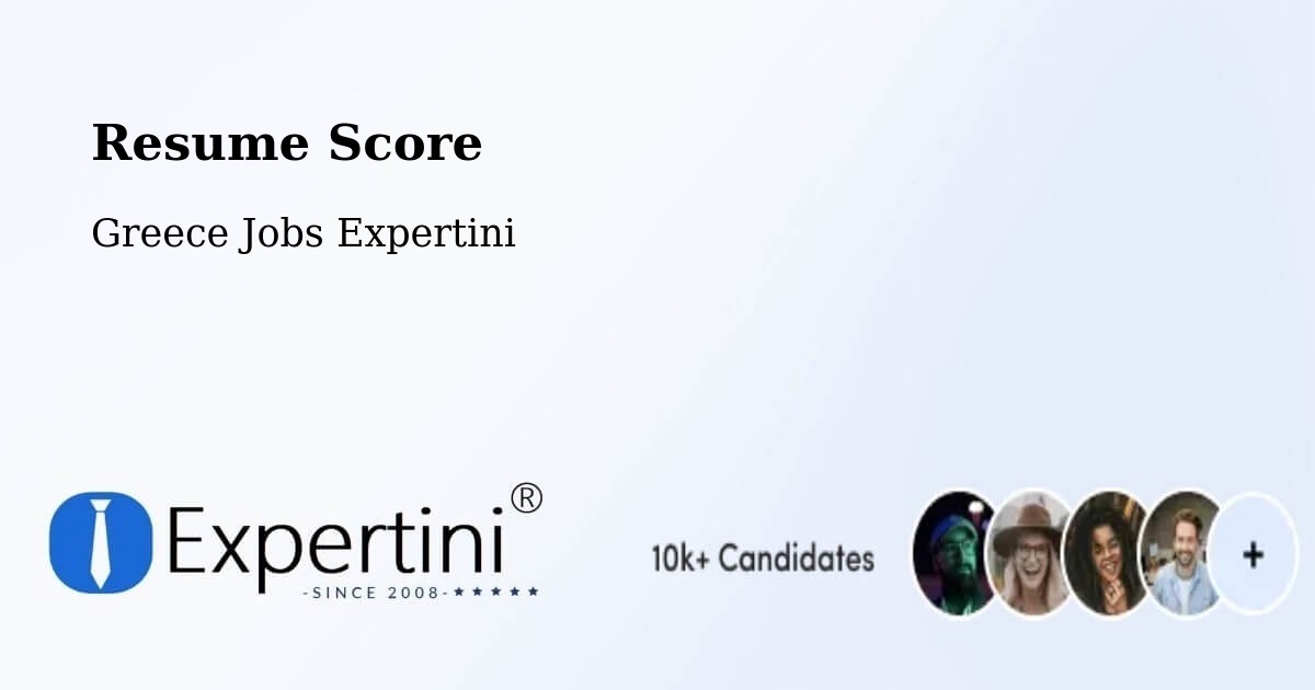 Resume Score & Job Description Match Tool – Geráki - Greece Jobs Expertini